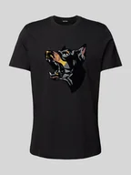 Koszulki męskie - T-shirt o kroju regular fit z okrągłym dekoltem - miniaturka - grafika 1