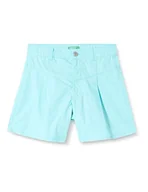 Spodenki damskie - United Colors of Benetton Dziewczęce i dziewczęta bermudy 4ac7c901m szorty, turkusowe 18t, 140 cm, turkusowy 18t, 146 - miniaturka - grafika 1