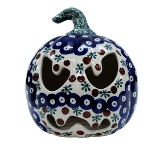 Ceramiczna dynia duża Ceramika Bolesławiec - Dekoracje i nakrycia stołu na imprezę - miniaturka - grafika 1