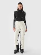 Spodnie narciarskie - 4F Spodnie narciarskie membrana Dermizax 20000 damskie - białe XL - miniaturka - grafika 1