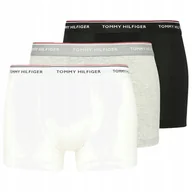 Majtki męskie - Tommy Hilfiger Bokserki Czarne Białe Szare Majtki Męskie z gumką 3 PAK XXL - miniaturka - grafika 1