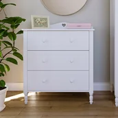 Komody dla dzieci - Komoda rustykalna biała Bella - miniaturka - grafika 1
