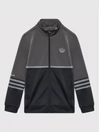 Odzież sportowa dziecięca - Adidas Bluza Sprt HE2081 Szary Regular Fit - miniaturka - grafika 1