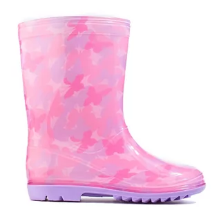 Buty dla dziewczynek - Dziewczęce różowe kalosze Shelovet - grafika 1