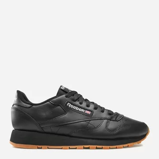 Buty sportowe męskie - Męskie buty sportowe Reebok Classic Leather 100008493 45.5 (12US) 30 cm Czarne (4065419124095) - grafika 1