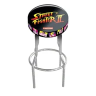 Fotele gamingowe - Krzesło ARCADE1UP Street Fighter II Czarny - miniaturka - grafika 1