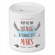 Skarbonki - Skarbonka Dla Maksa na Urodziny Idealny Prezent z Nadrukiem ze Zdjęciem - miniaturka - grafika 1