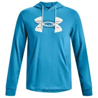 Bluzy sportowe męskie - Męska bluza Under Armour Rival Terry Logo Hoodie Rozmiar: M / Kolor: niebieski - miniaturka - grafika 1