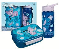Bidony dla dzieci - Bidon + Śniadaniówka STITCH Zestaw upominkowy UNDERCOVER STLO9864 - miniaturka - grafika 1