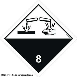 SIGNPROJECT MB010 - Materiały żrące 400x400 - Tablice BHP - miniaturka - grafika 1
