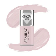 Żele do paznokci - Semilac Baza do lakierów hybrydowych Skin Tone Cover Base, Ecru - miniaturka - grafika 1