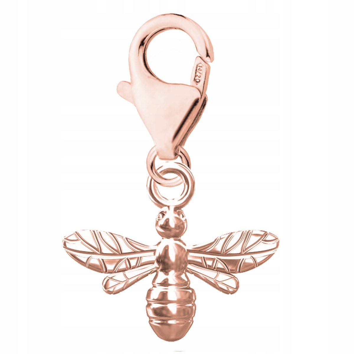 Zawieszka Pozłacana z Owadem Pszczołą Owad Pszczółka Bee Osa SREBRO 925