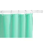 Akcesoria łazienkowe - Allstar Drążek teleskopowy do zasłon kolor biały 22 mm 110-185 cm Allstar 23061100 - miniaturka - grafika 1