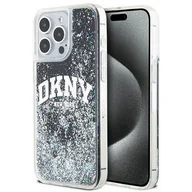 Etui i futerały do telefonów - Oryginalne Etui IPHONE 14 PRO MAX DKNY Hardcase Liquid Glitter Big Logo (DKHCP14XLBNAEK) czarne - miniaturka - grafika 1
