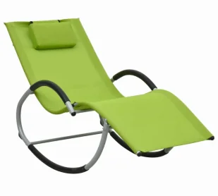 Elior Zielony bujany leżak ogrodowy F8-E59 - Leżaki ogrodowe Elior Zielony bujany leżak ogrodowy F8-E59 - Leżaki ogrodowe - miniaturka - grafika 1