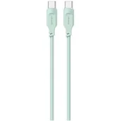 Kable - USAMS Kabel USB-C na USB-C PD Fast Charging 1,2m 100W Lithe Series zielony/green SJ567USB04 (US-SJ567) - miniaturka - grafika 1
