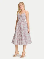 Sukienki - Hey Kyla Sukienka koktajlowa 5AI215HK Kolorowy Regular Fit - miniaturka - grafika 1