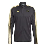 Kurtki męskie - adidas IA1036 MESSI X TK JKT kurtka męska, czarna, L - miniaturka - grafika 1