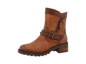 Botki damskie - Mustang Damskie sztyblety 15M0082002, koniak, 39 EU, koniak, 39 EU - miniaturka - grafika 1