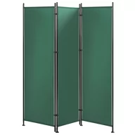 Parawany - 3-panelowy składany parawan pokojowy 160 x 170 cm zielony NARNI - miniaturka - grafika 1