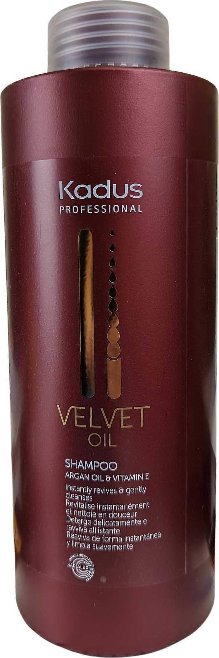 Kadus Professional, Velvet Oil, Hair Shampoo, For Smoothening, 1000 ml For Women