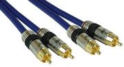 Kable - InLine cinch Cable, 2 X cinch, Stecker/Stecker, 3 m 4043718018185 - miniaturka - grafika 1