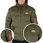 Kurtki męskie - Alpha Industries kurtka męska pikowana z kapturem Hooded Puffer FD XL - miniaturka - grafika 1