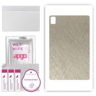 folia naklejka skórka strukturalna na TYŁ do Blackview Tab 16 - Tytan Srebrny - apgo SKINS - Akcesoria do tabletów i e-booków - miniaturka - grafika 1