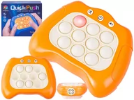 Zabawki interaktywne dla dzieci - Zabawka Gra Elektroniczna Antystresowa Pop IT Sensoryczna, Wypychanka, Pad, Kontroler POMARAŃCZOWY - miniaturka - grafika 1