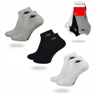 Skarpetki męskie - KAPPA SNEAKER skarpety stopki 3-PAK zestaw - 39-42 - miniaturka - grafika 1