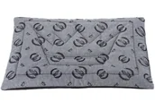 Legowiska dla psów - Legowisko mata dla psa Welsti jasna szara czarne korony XL 130x90 wigofil - miniaturka - grafika 1