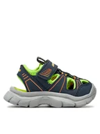 Buty dla chłopców - Skechers Sandały Relix-Valder 406520N/NVLM Granatowy - miniaturka - grafika 1