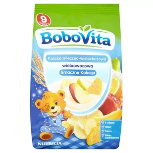 Nutricia Polska BOBOVITA Kaszka mleczno-wielozbożowa wieloowocowa Smaczna Kolacja 230 g 5204651 - Kaszki dla dzieci - miniaturka - grafika 1