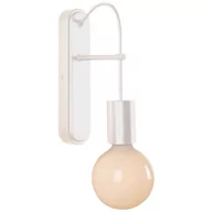 Lampy ścienne - Candellux Lighting biały kinkiet ALTO 21-70883 w stylu loft lampa ścienna z wisząca na kablu żarówką 21-70883 - miniaturka - grafika 1