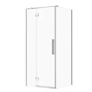 Kabina prysznicowa Cersanit Crea 90x90x200 kwadratowa lewa chrom transparentne S601-137 - Kabiny prysznicowe - miniaturka - grafika 1