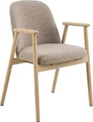 Krzesła - Krzesło Leo beżowe/ dąb Monza 60 - miniaturka - grafika 1