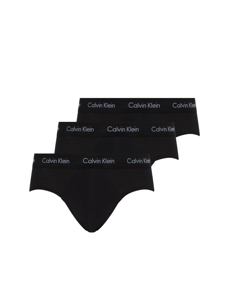 Calvin Klein Majtki Męskie Hip Brief 3Pk Black 0000U2661G Xwb S