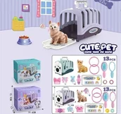 Maskotki i pluszaki - Pojemnik z kotem i akcesoriami Merkpol - zabawka - miniaturka - grafika 1