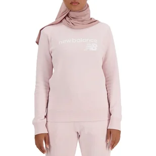 Bluza New Balance WT03811SOI - różowa - Bluzy sportowe damskie - miniaturka - grafika 1