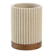 Kubki na szczoteczki do zębów - Beżowy kubek na szczoteczki do zębów z żywicy polimerowej Niagara – douceur d'intérieur - miniaturka - grafika 1