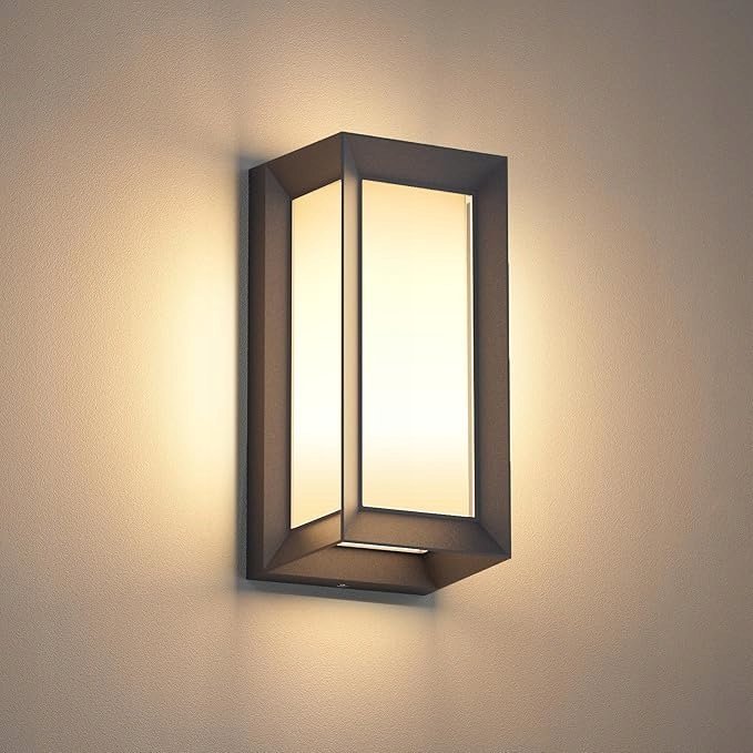 Lampa zewnętrzna ścienna nowoczesny kinkiet czarny oświetlenie ogrodowe