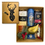 Zestawy upominkowe - ZESTAW PREZENTOWY ŚWIĄTECZNY DLA KOBIETY MĘŻCZYZN KAWA HERBATA SŁODYCZE DLA NIEJ DLA MAMY - miniaturka - grafika 1