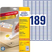 Etykiety do drukarek - Avery Etykiety samoprzylepne 25,4x10,0 białe L4731REV-25 - miniaturka - grafika 1