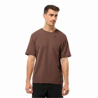 Koszulki męskie - Męska koszulka rowerowa Jack Wolfskin BIKE COMMUTE T M dark rust - S - miniaturka - grafika 1