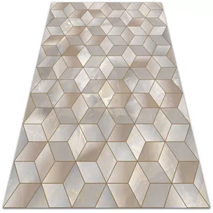 Dywan winylowy do domu Brązowe sześciany 60x90 cm - Dywany - miniaturka - grafika 1