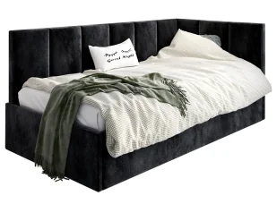 Czarne Łóżko Młodzieżowe Z Pojemnikiem 100X200 A1-N94 - Łóżka - miniaturka - grafika 1