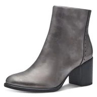 Kozaki damskie - Marco Tozzi Damskie botki Zip+Slip 2-25391-43 modne kozaki, Pewter, 38 EU, Pewter, 38 EU - miniaturka - grafika 1