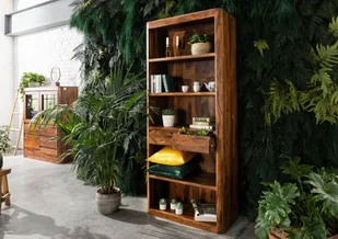 TORONTO Regał #218 Palisander lakierowany 88x40x208 cm - Regały - miniaturka - grafika 1