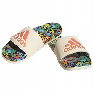 Klapki Adidas Adilette Comfort Sportowe Basenowe Plażowe Multikolor R.37 - Klapki i japonki damskie - miniaturka - grafika 1
