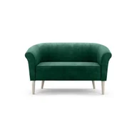 Sofy i kanapy - Wygodna sofa tapicerowana PERO 2 - zielony / R38 Noga Wenge - miniaturka - grafika 1